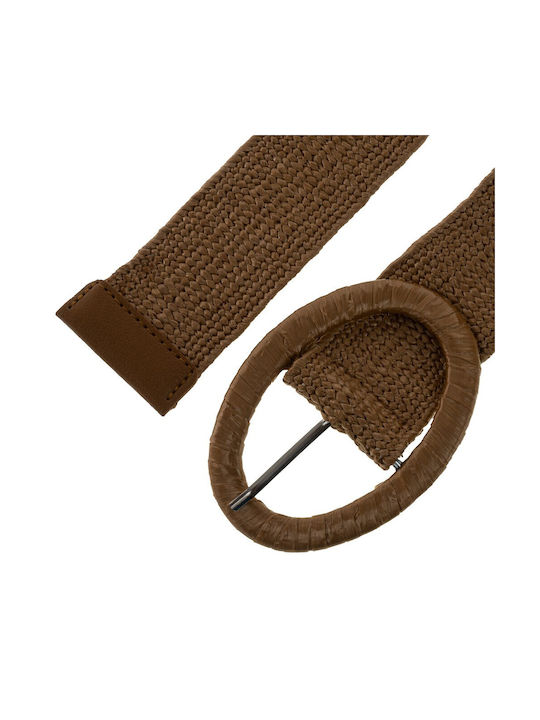 FantazyStores Elastic Women's Belt Brown