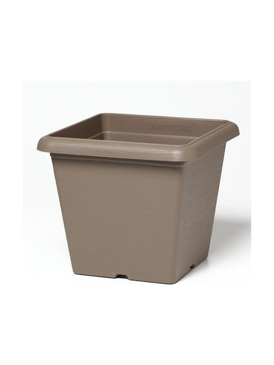 Plastecnic Terrae 30 Flower Pot 30x25.5cm in Beige Color 007.5493093