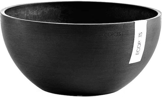 Ecopots Brussels Γλάστρα Πλαστική Γκρι 35x35x16.5εκ.