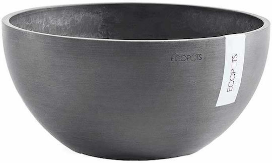 Ecopots Brussels Γλάστρα Πλαστική Γκρι 30x30x14εκ.