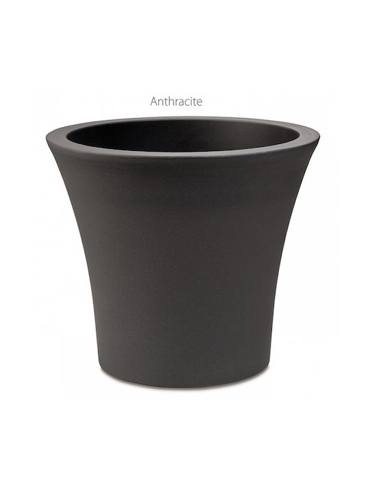 Plastona City 20 Flower Pot 20x17.5cm in Gray Color 10.11.0006