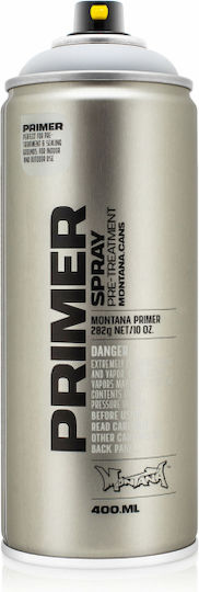 Montana Cans Spray Grundierung Plastic Primer mit Glänzend Effekt White T 2000 400ml