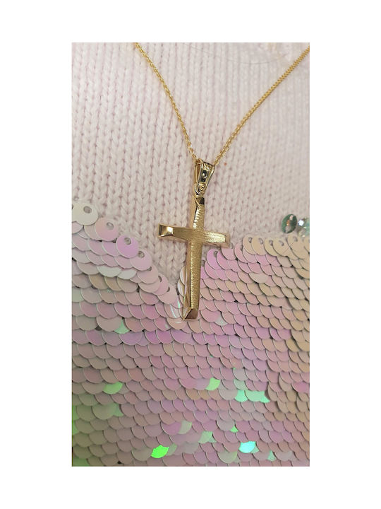 Papadopoulos Gold Χρυσός Σταυρός 14K