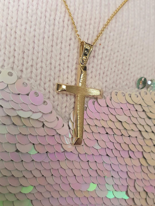 Papadopoulos Gold Χρυσός Σταυρός 14Κ