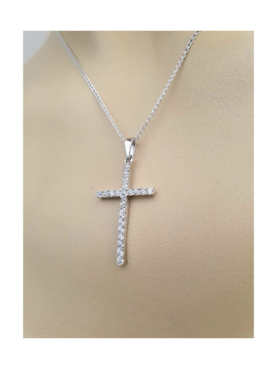 Papadopoulos Gold Women's White Gold Cross 14K