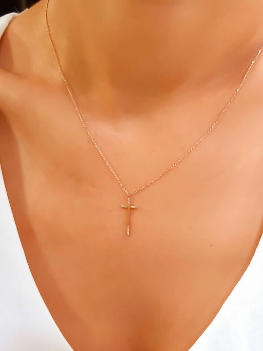 Rose Gold Σταυρός