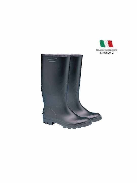 Unimac Ginocchio Non-Slip Work Wellies Knee Black