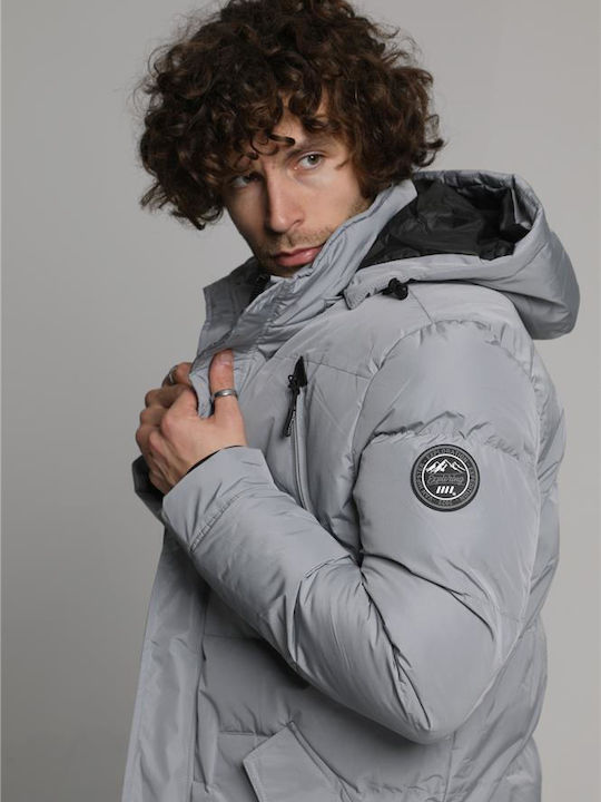 Van Hipster Winter Jacke Puffer Gray