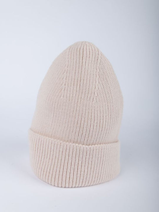 Knitted Beanie Cap Beige