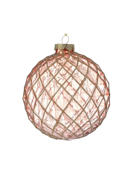 Iliadis Christmas Glass Ball Ornament Pink