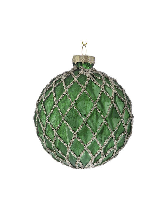 Iliadis Christmas Glass Ball Ornament Green