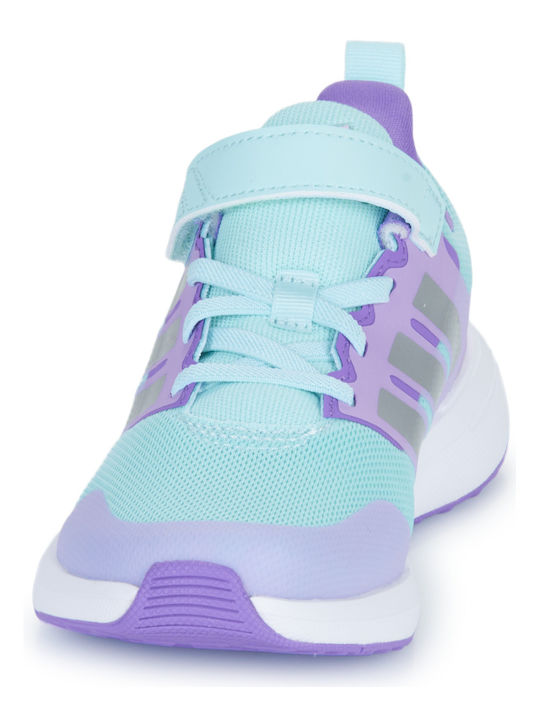 FortaRun 2.0 EL K Αθλητικά Παιδικά Παπούτσια Running με Σκρατς Semi Flash Aqua / Silver Metallic / Orchid Fusion