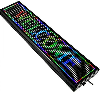 Wifi LED Beschriftung Einseitig 99x19cm RGB