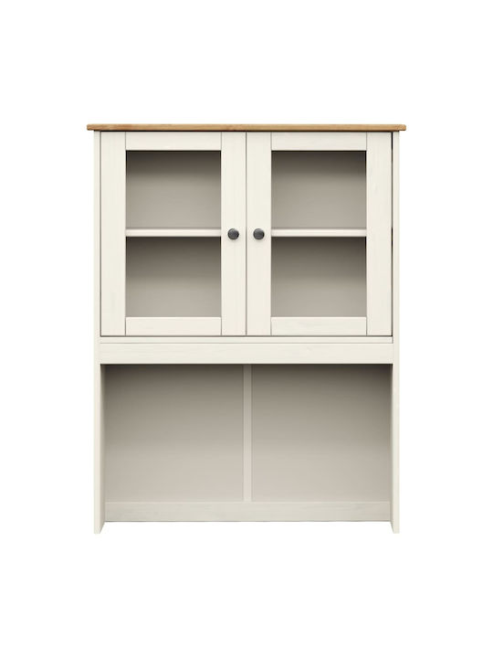 Висулка Витрина за хол от Метал със Стъкло Син 78x30x100см