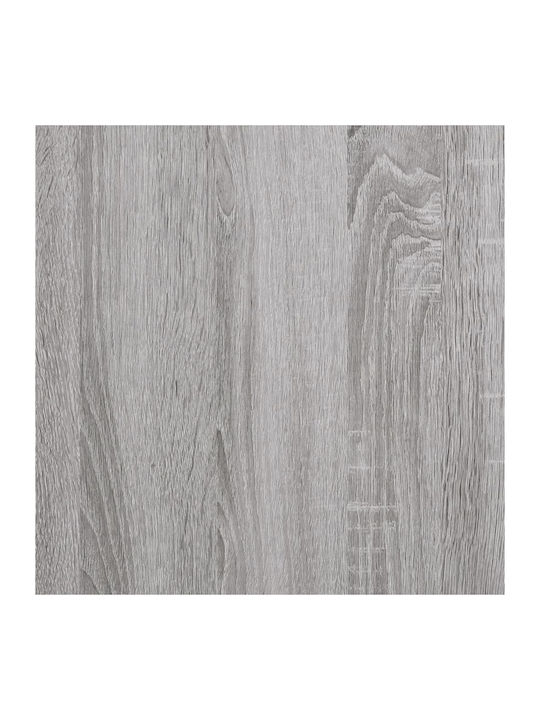 Wand Wohnzimmer Vitrine aus Holz & Metall mit Glas Gray 69.5x31x115cm