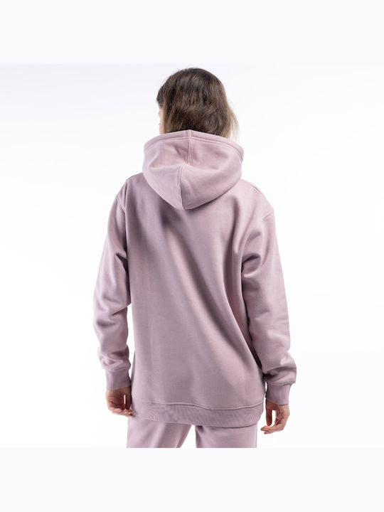 District75 Women's Hooded Fleece Sweatshirt Pink