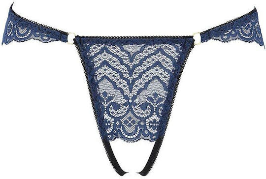 Passion Frauen Sexy Zeichenfolge Blau