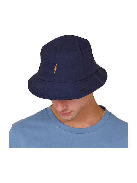 Lightning Bolt Υφασμάτινo Ανδρικό Καπέλο Στυλ Bucket Μπλε