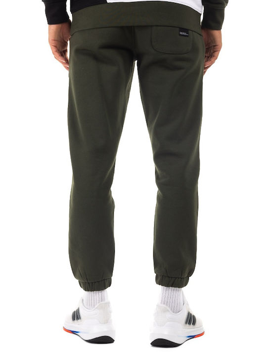 District75 Men's Sweatpants with Rubber Khaki