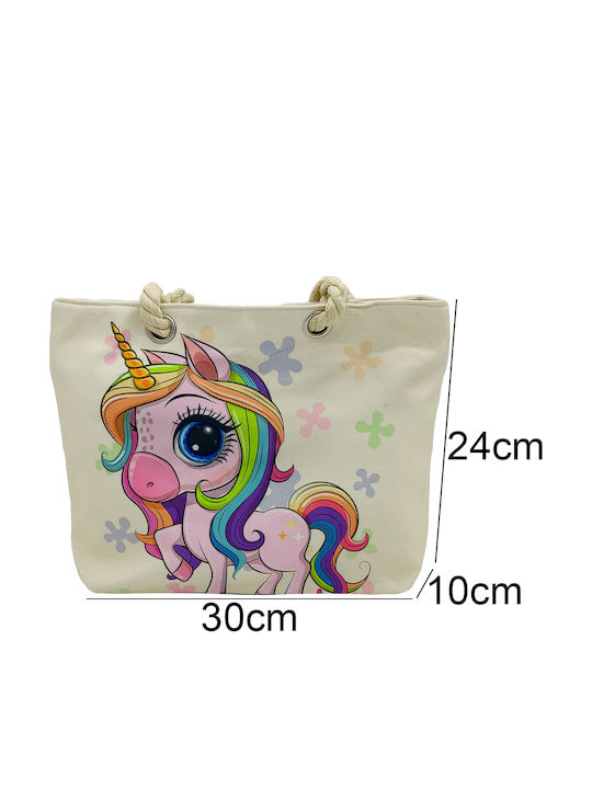 Gift-Me Kinder Rucksack Strandtasche Beige 30cmx10cmx24cmcm