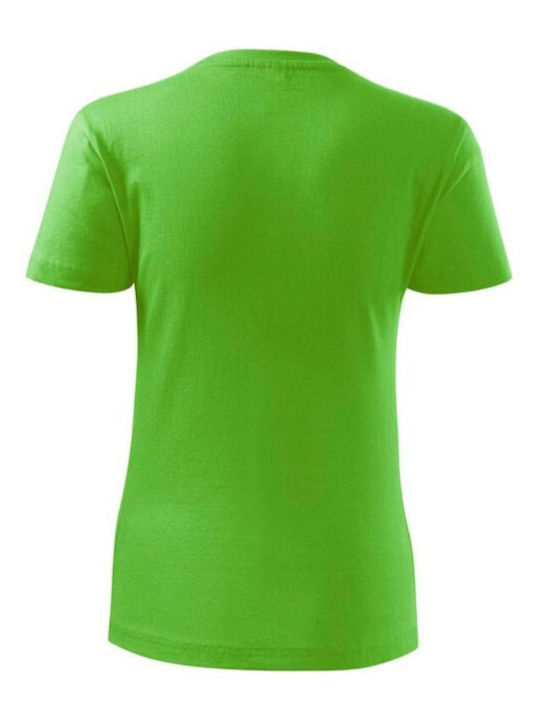 Malfini Femeiesc Tricou Promotional Mânecă Scurtă în Verde Culore