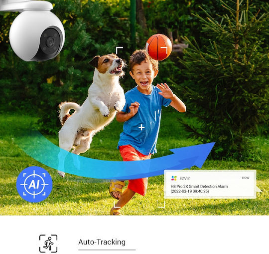 Ezviz H8 Pro 2K IP Κάμερα Παρακολούθησης Wi-Fi Full HD+ 3MP Αδιάβροχη με Αμφίδρομη Επικοινωνία και Φακό 4mm