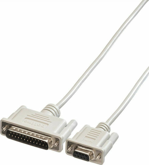 Roline Cable RS232 25-pin male to RS232 9-pin female 1.8m (11.01.4518) 1pcs