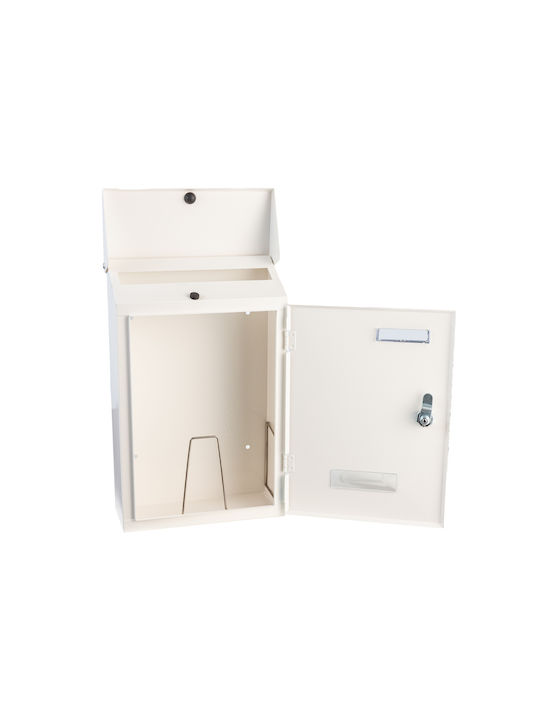 Apartment Building Mailbox Inox in Brown Color 23.5x36x36cm