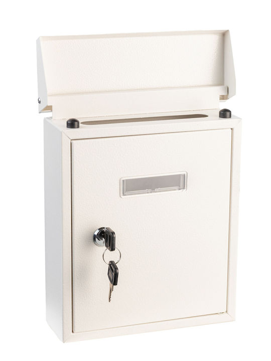 Apartment Building Mailbox Inox in Black Color 20x6.5x25.5cm