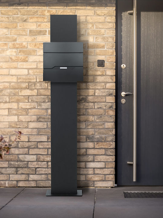 ML-Design Γραμματοκιβώτιο Εξωτερικού Χώρου Inox σε Γκρι Χρώμα 37x11x36.5cm ML-Design Γραμματοκιβώτιο Εξωτερικού Χώρου Inox σε Γκρι Χρώμα 37x11x36.5cm