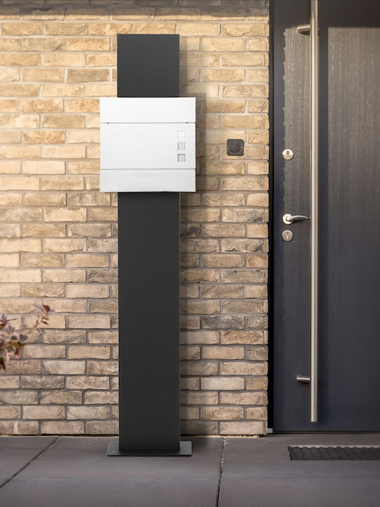 ECD Germany Γραμματοκιβώτιο Εξωτερικού Χώρου Inox σε Ροζ Χρώμα 37x10.5x36.5cm