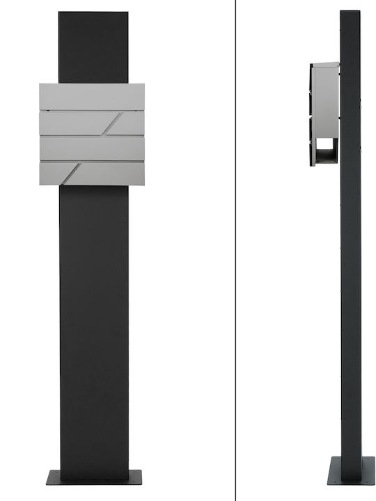 ML-Design Външна Пощенска Кутия Inox в Розов Цвят 37x11x37см