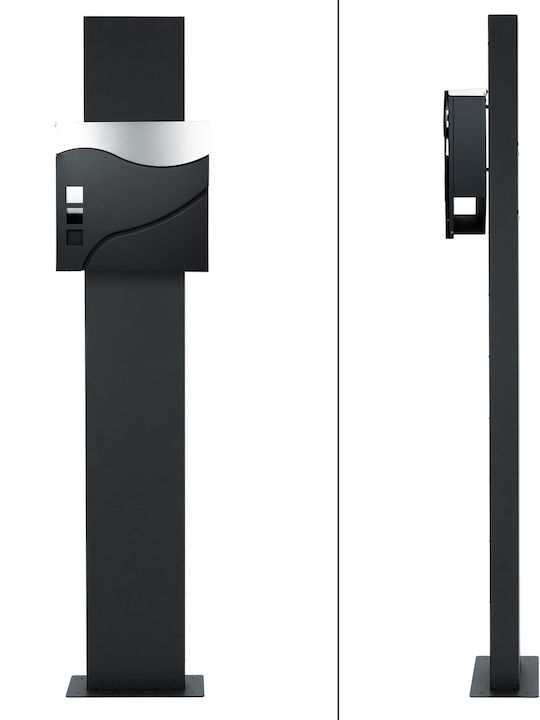 ECD Germany Външна Пощенска Кутия Inox в Розов Цвят 37x36.5см