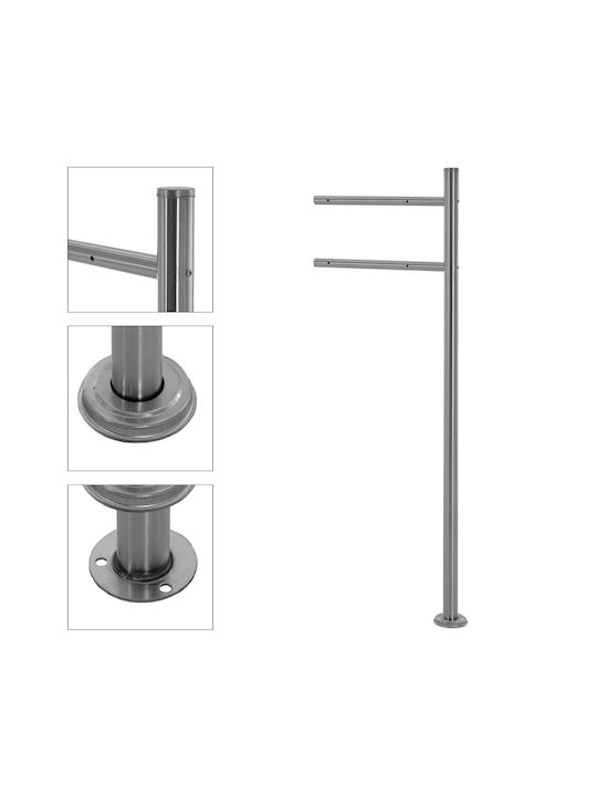 ML-Design Draußen Metallisch in Gray Farbe 37x36.5x11cm