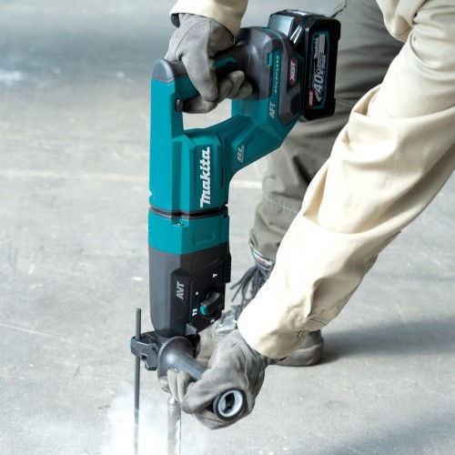 Makita XGT Κρουστικό Σκαπτικό Πιστολέτο Μπαταρίας Brushless 40V 2x4Ah με Υποδοχή SDS Plus HR007GM201