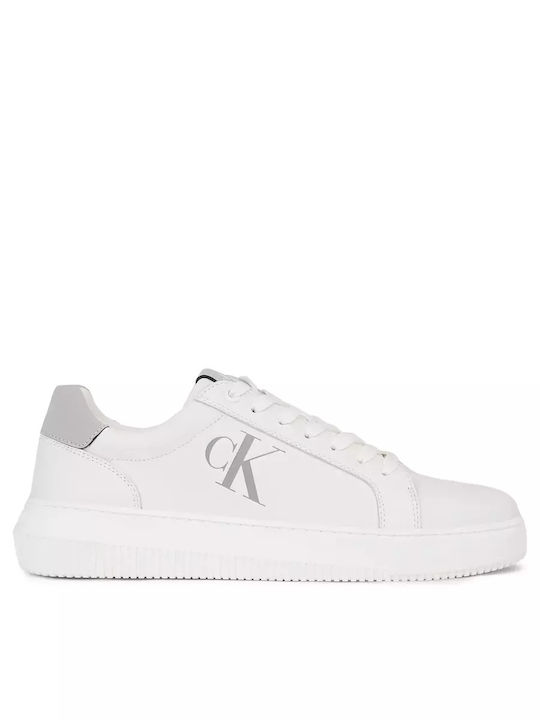 Calvin Klein Cupsole Laceup Lth Mix Bărbați Chunky Sneakers Gri