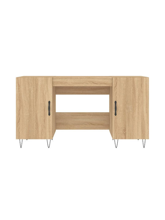 Schreibtisch Holz Beige 140x50x75cm