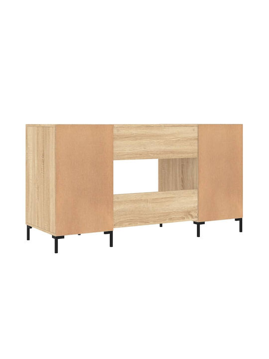 Γραφείο Ξύλινο Μπεζ 140x50x75εκ.