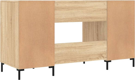 Schreibtisch Holz Beige 140x50x75cm