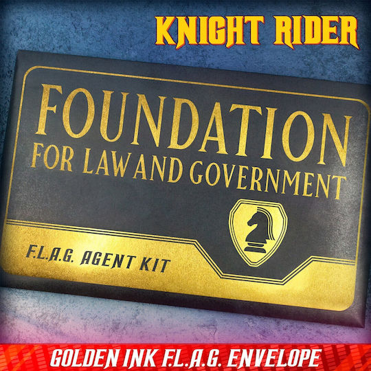 Doctor Collector Knight Rider Flag Agent Σετ Δώρου Ρέπλικα