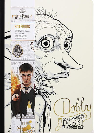 Wizarding World Dobby Carnet 240 Foi A5 Cu dungi Multicolor