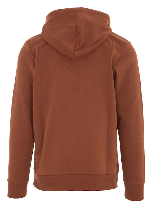 Jack & Jones Men's Sweatshirt with Hood Brown