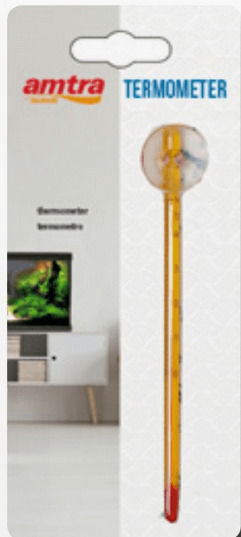 Amtra Aquarium Technische Ausrüstung Selbstklebendes Aquarium Thermometer 13cm.