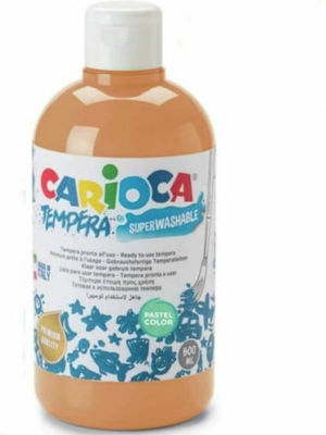 Carioca Tempera Tempera Colour Paint Bottle 500ml Orange