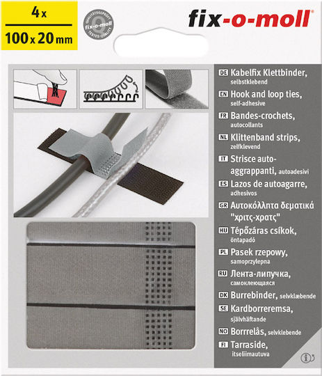 Suki Δεματικά Καλωδίων Πλαστικά 100mmx20mm σε Πολύχρωμο χρώμα (4τμχ) (3563071)