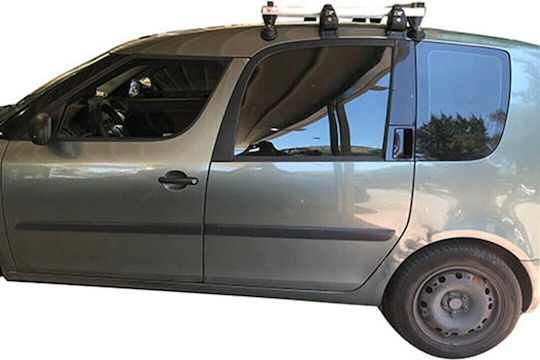 La Prealpina Aluminum Car Roof Bar Calypso 1.10 for Skoda Roomster 3D 2007+ without Legs Silver