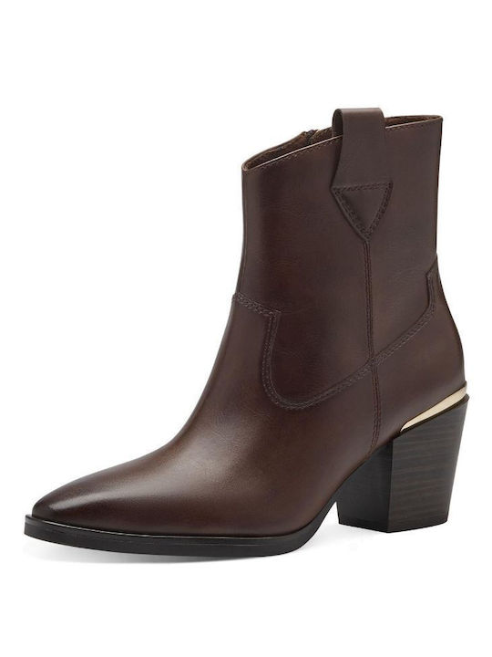 Marco Tozzi Damen Cowboy-Stiefeletten mit mittlerem Absatz Tabac Braun