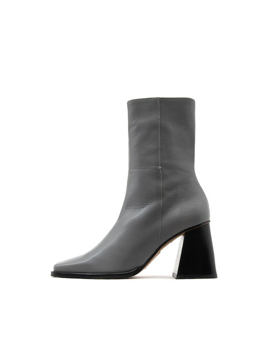 Angel Alarcon Leder Damen Knöchelstiefel Gray