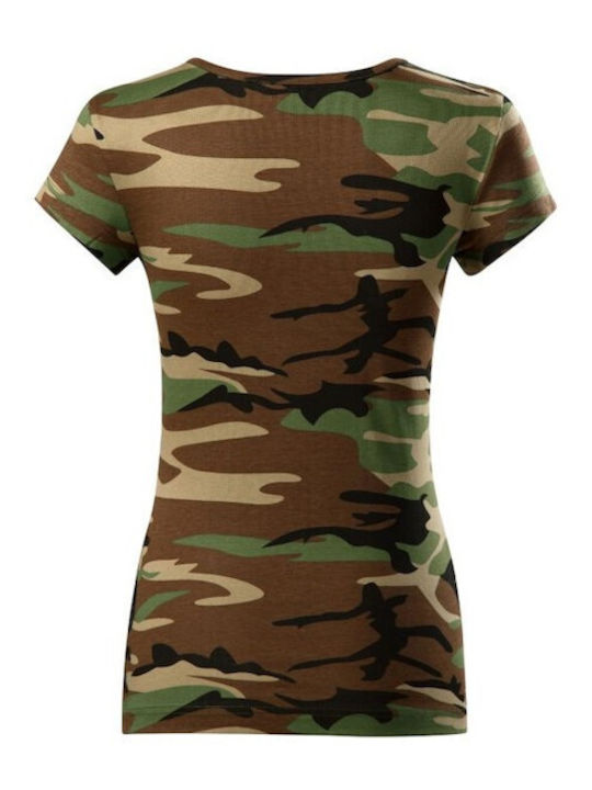 MALFINI T-shirt women's Camo Pure CX2 - camouflage brown