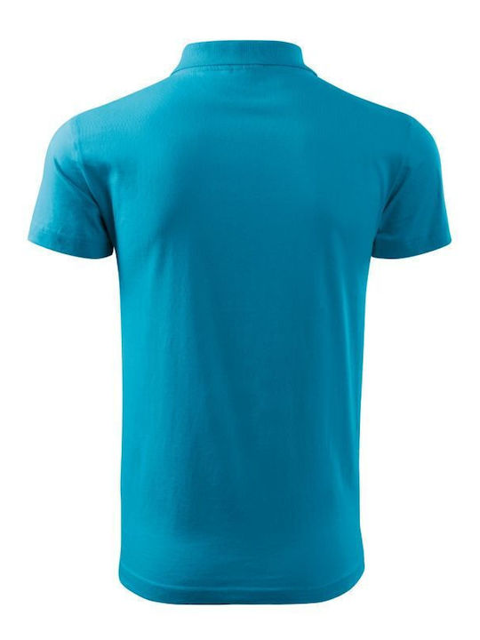Malfini Ανδρικό Διαφημιστικό T-shirt Κοντομάνικο σε Τιρκουάζ Χρώμα